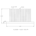 Personnalisez la pièce d&#39;extrusion en aluminium en aluminium en aluminium